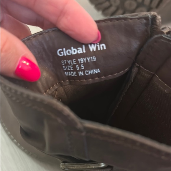 Brown Leather Ankle Boots - Picture 4 of 6